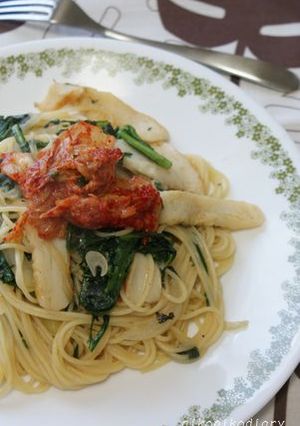 春菊パスタ-レシピのメイン写真