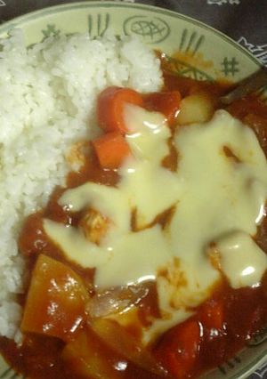 トマトカレー　チーズトッピング-レシピのメイン写真