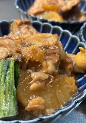 圧力鍋調理！牛軟骨と大根のとろとろ煮-レシピのメイン写真