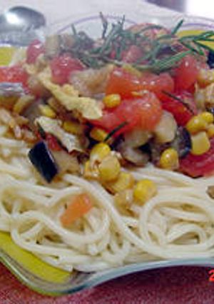 テキトウ・ヒエヒエ夏野菜パスタ-レシピのメイン写真