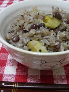 さつまいもと小豆のご飯-レシピのメイン写真