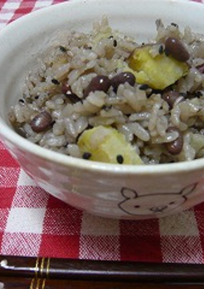 さつまいもと小豆のご飯-レシピのメイン写真