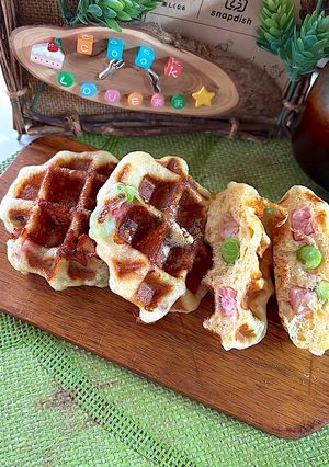 枝豆ベーコンワッフル-レシピのメイン写真