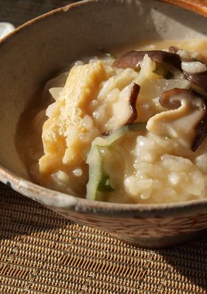 朝ごはんは、旬野菜の味噌おじや-レシピのメイン写真