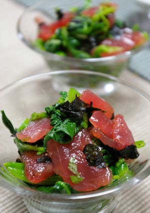 ほうれん草とマグロのおひたし-レシピのメイン写真