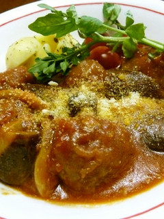 チーズ入りミートボールのトマト煮込み♪-レシピのメイン写真