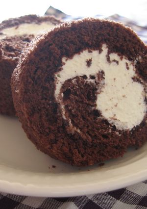 しっとり♥ココアロールケーキ-レシピのメイン写真