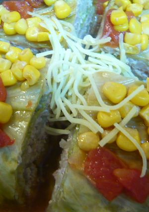 キャベツとひき肉のミルフィーユ-レシピのメイン写真
