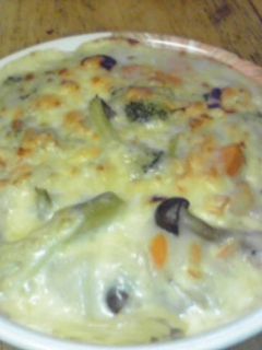 残ったシチューで☆スパゲティグラタン-レシピのメイン写真