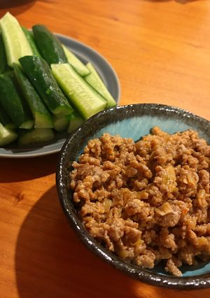 簡単！肉味噌きゅうり-レシピのメイン写真