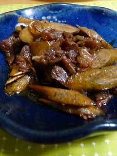 ごぼうと牛肉の煮物-レシピのメイン写真