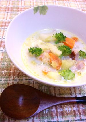 長ねぎとベーコンの野菜たっぷりチャウダー-レシピのメイン写真