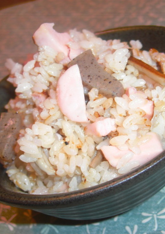 おさかなのソーセージで炊き込みご飯-レシピのメイン写真