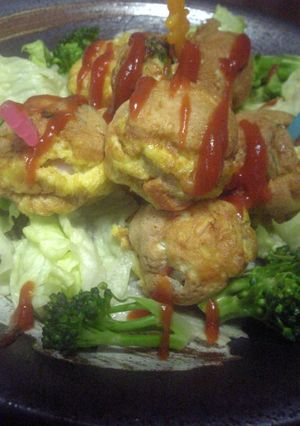 たこ焼き器で♬　コロコロオムレツ-レシピのメイン写真