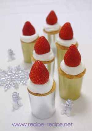 簡単！クリスマス☆キャンドルケーキ☆-レシピのメイン写真