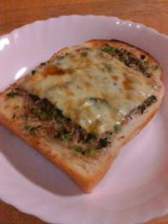高菜しらすチーズトースト-レシピのメイン写真