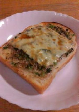 高菜しらすチーズトースト-レシピのメイン写真