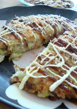 そうめん入りのお好み焼き-レシピのメイン写真