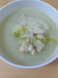 参鶏湯風お雑煮風スープ-レシピのメイン写真