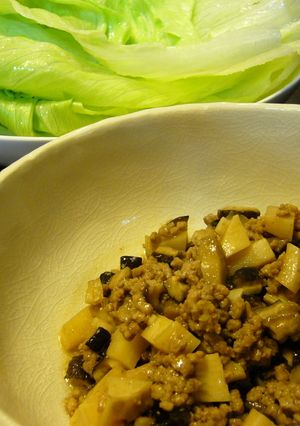 ひき肉のレタス包み-レシピのメイン写真