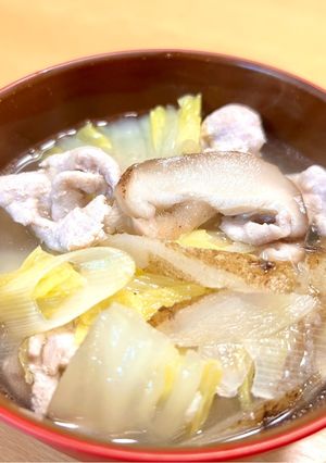 15分で♪冬野菜と豚肉の温か生姜スープ-レシピのメイン写真