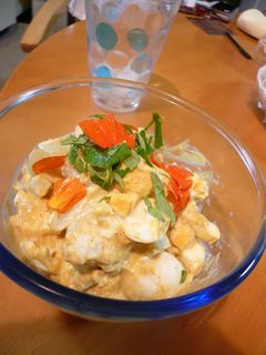 カリフラワーとゆで卵のサラダ*カレー風味-レシピのメイン写真