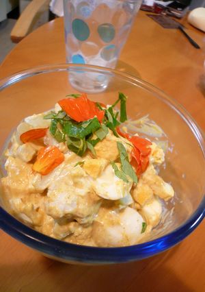 カリフラワーとゆで卵のサラダ＊カレー風味-レシピのメイン写真