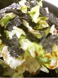 レタスと海苔だけで美味しいサラダ♪-レシピのメイン写真
