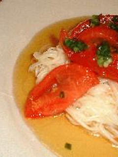 トマトの冷製・パスタ風(そうめん)-レシピのメイン写真