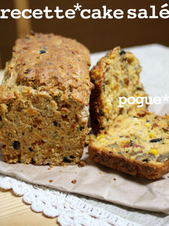 HMと野菜ジュースで。さくふわケークサレ-レシピのメイン写真