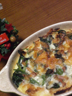 クリスマスに♪簡単食パンキッシュ☆-レシピのメイン写真