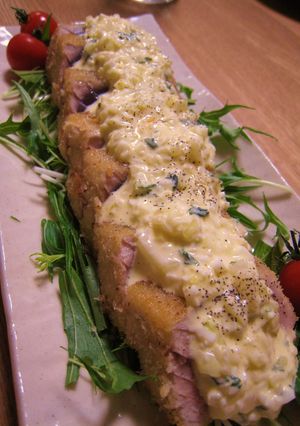 まぐろのにんにくパン粉焼き★タルタルがけ-レシピのメイン写真