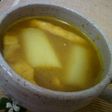 長ネギと油揚げのカレースープ