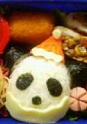 パンダサンタ☆キャラ弁-レシピのメイン写真