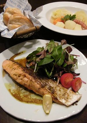 サーモンのバジルソテー バルサミコ酢風味-レシピのメイン写真