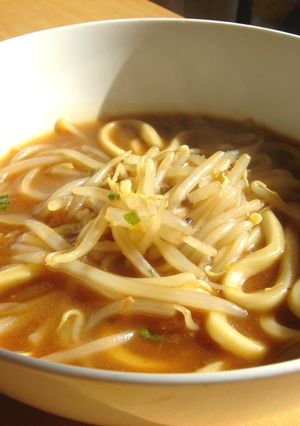 包丁いらず★麻婆豆腐の素で麻婆うどん-レシピのメイン写真