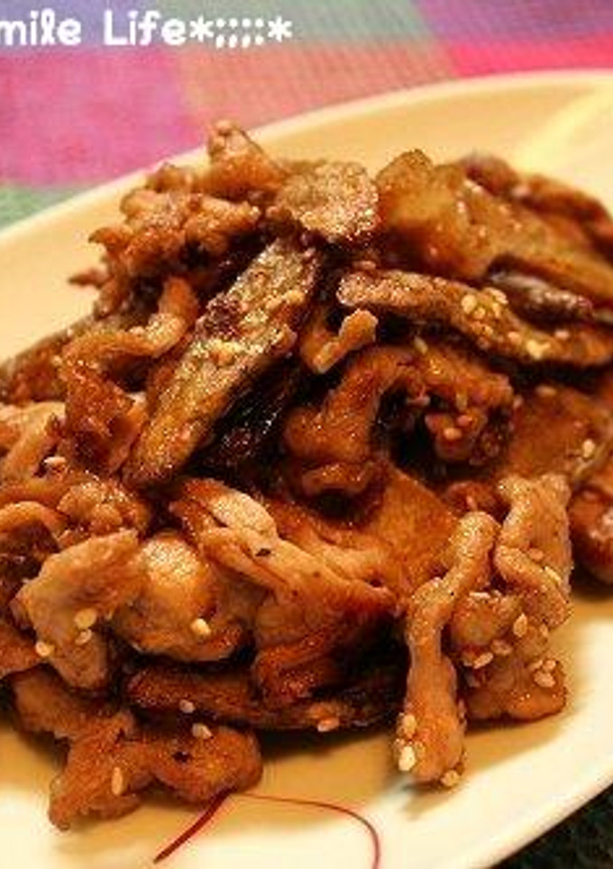 豚肉とサクサクごぼうの甘酢炒め-レシピのメイン写真
