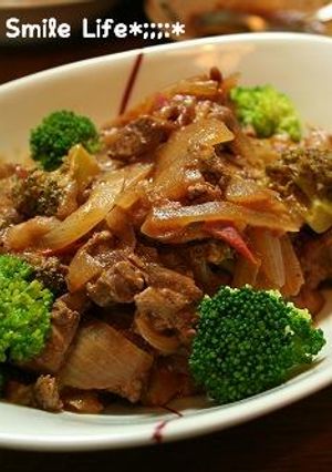 鶏レバーと玉ねぎのトマト煮込み-レシピのメイン写真