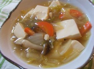 ポカポカ温まる～♪白菜と豆腐のとろみ煮-レシピのメイン写真