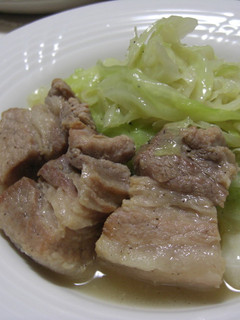 ○豚バラ肉とキャベツの白ワイン煮○-レシピのメイン写真