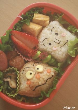 キャラ弁✿しょくパンマン＆カレーパンマン-レシピのメイン写真