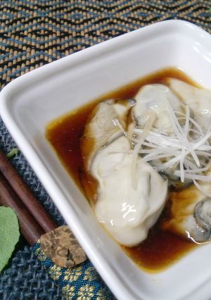 たまには・・・ラー油で酢牡蠣♪-レシピのメイン写真