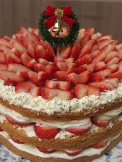 クリスマスに・・イチゴたっぷりケーキ♡-レシピのメイン写真