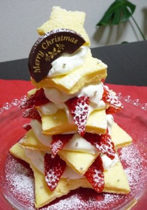 クリスマス　ツリーケーキ-レシピのメイン写真