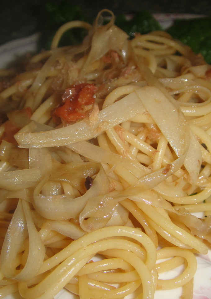 ごぼうも一緒の和風パスタ-レシピのメイン写真
