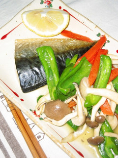 ♬簡単ヘルシー♬~鯖の野菜塩餡かけ~-レシピのメイン写真