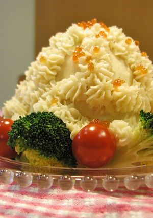 ケーキみたい？＜チキンのレンジ蒸し＞♪-レシピのメイン写真