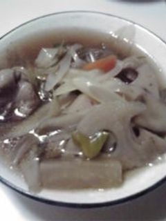 根菜と鳥もも肉のあったか汁-レシピのメイン写真