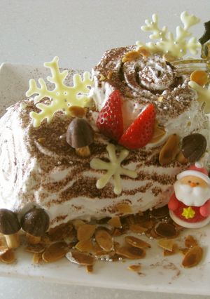 クリスマスの定番・・ブッシュ・ド・ノエル-レシピのメイン写真