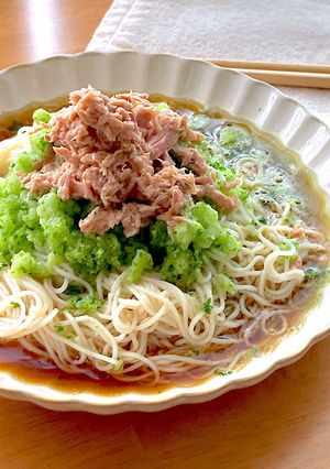 フローズンきゅうりとツナのぶっかけ素麺-レシピのメイン写真